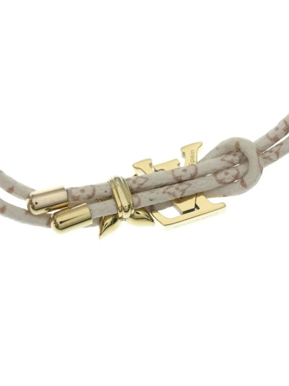 Louis Vuitton Bracelet LV Blue M Monogram Dune Bangle White